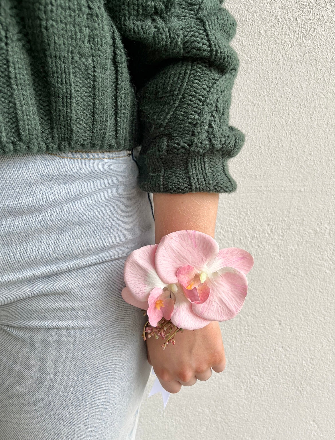 Corsage - Double Light Pink Orchid