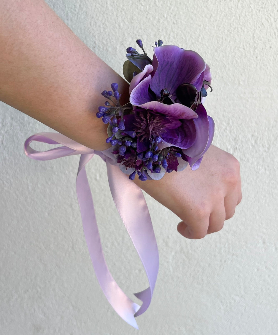 Corsage - Double Violet Orchid