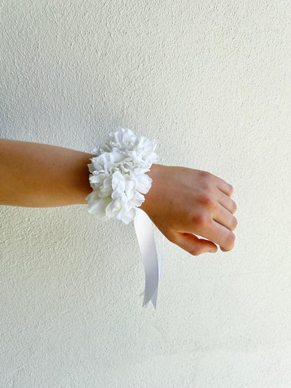 Corsage - White Hydrangea