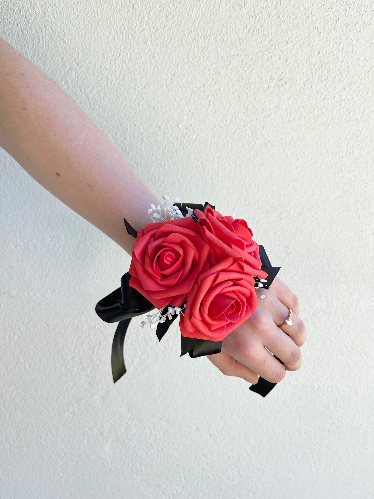 Corsage - Triple Red Rose