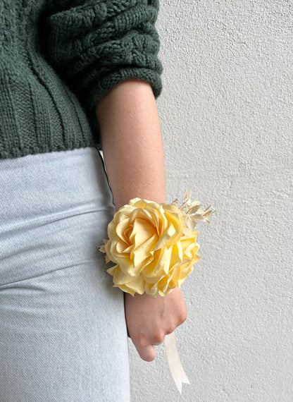 Corsage  - Triple Yellow Rose