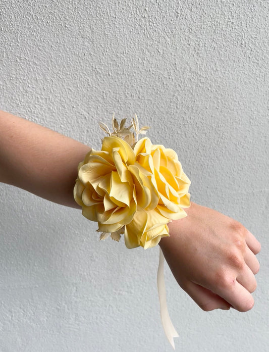 Corsage  - Triple Yellow Rose